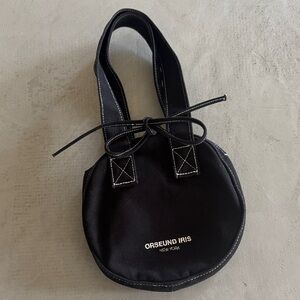Orseund Oris Black Canvas Small Tote Bag Purse